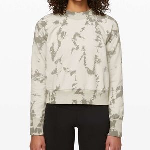 lululemon athletica Cream/Gray Marble Women's sweatshirt